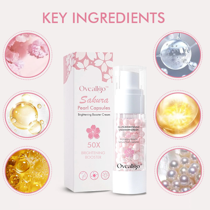 Oveallgo™ Sakura Pearl Capsules Brightening Booster Cream