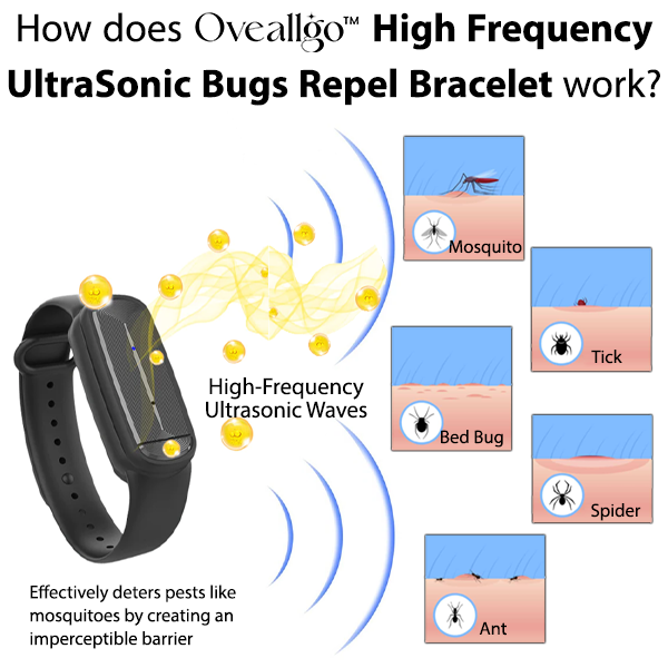 Oveallgo™ High Frequency UltraSonic Bugs Repel Bracelet