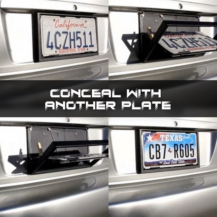 iRosesilk™ 3s PlateFlipper Car License Plate Frame